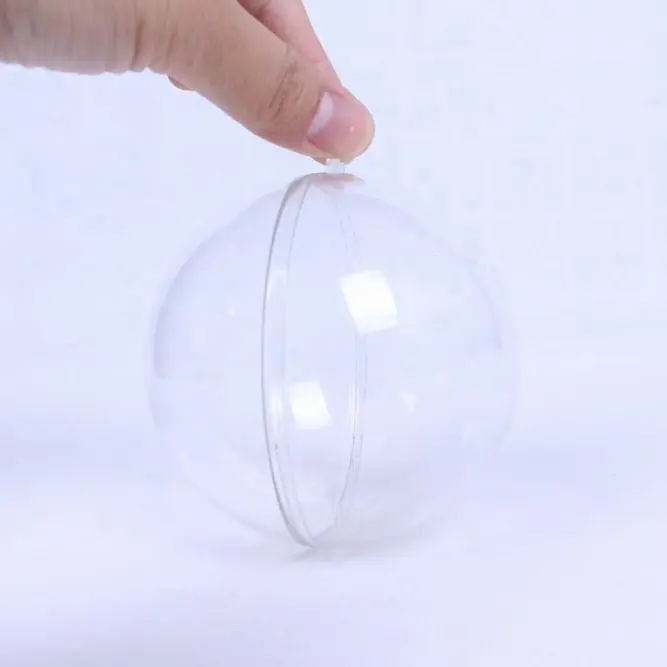 clear plastic transparent hanging decor balls ornaments bulk