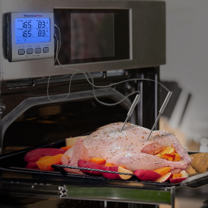 ThermoPro TP17 Dual Probe <strong>Digital</strong> Kitchen Meat <strong>Thermometer</strong> <strong>Food</strong> Grill <strong>Thermometer</strong> With Timer Mode for Smoker - Product Image 5
