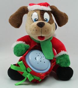 Mignon en peluche chant <span class=keywords><strong>musique</strong></span> chien décoration de Noël lumineux chien - Product Image 1