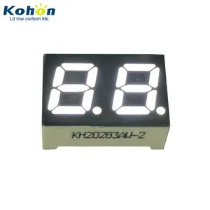 Visor de led de KH20283AW-2 polegadas, display de led de tamanho pequeno com 2 dígitos, cor branca e 0.28 dígitos duplos