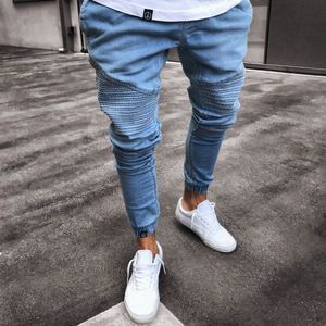 <span class=keywords><strong>Jeans</strong></span> <span class=keywords><strong>Skinny</strong></span> Strappati Elasticizzati da <span class=keywords><strong>Uomo</strong></span> Stile Biker - Product Image 6