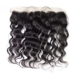 Top quality 100% super thin fine transparent preplucked swiss loose wave 13x4 Swiss lace hd frontal curly