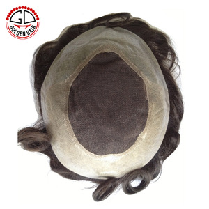 6a Grade cheveux courts homme toupet, <span class=keywords><strong>perruque</strong></span> de cheveux humains pour hommes, <span class=keywords><strong>perruque</strong></span> <span class=keywords><strong>chauve</strong></span> pour hommes - Product Image 2