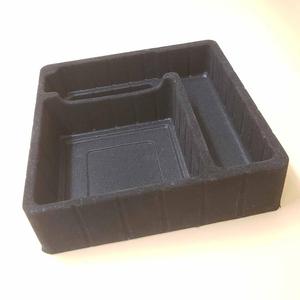 電子部品用の黒い植毛プラスチックトレイをカスタマイズ - Product Image 3
