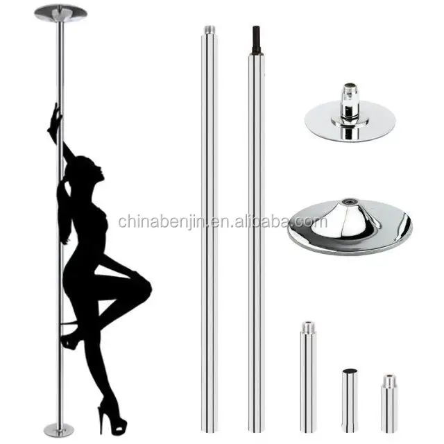 Palestra Portatile Pole Dancing A Casa Stripper Danza Aerobica di Fitness In Casa Regolabile In Altezza Free Standing Spin Spogliarelliste Danza