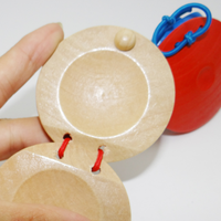 Jouet promotionnel classique, castagnettes en bois avec logo personnalisé, jouet musical en bois, bruiteur musical pour bébé