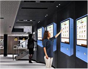 Nhà Hàng Wifi mạng 24 "inch <span class=keywords><strong>LCD</strong></span> thực phẩm đặt hàng máy tự phục vụ màn hình cảm ứng thanh toán <span class=keywords><strong>kiosk</strong></span> với <span class=keywords><strong>POS</strong></span> và máy in - Product Image 6
