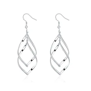 Boucles d'oreilles en argent 925 pour femmes, design de boucles d'oreilles simples, livraison gratuite