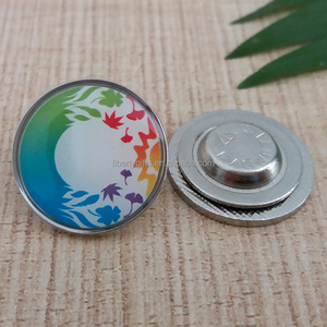 El mejor precio del color de plata nombre insignia imán - Product Image 1