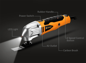 Coofix-Sierra eléctrica multifunción de velocidad CF-MFS001Variable, renovador oscilante, pala oscilante