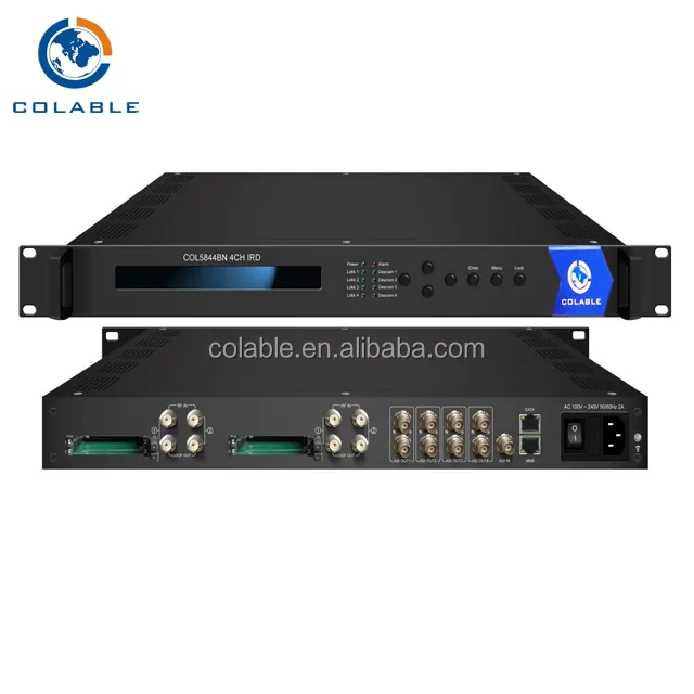 4CH ird, 위성 tv descrambler, 암호화 된 채널을위한 dvb-s2 디코더 COL5844BN