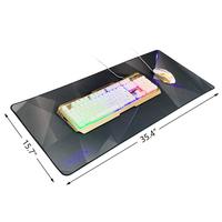Tapis de souris avec logo personnalisé imprimé, grand format, pour le bureau, le jeu, antidérapant, en caoutchouc, sublimation, 1 pièce
