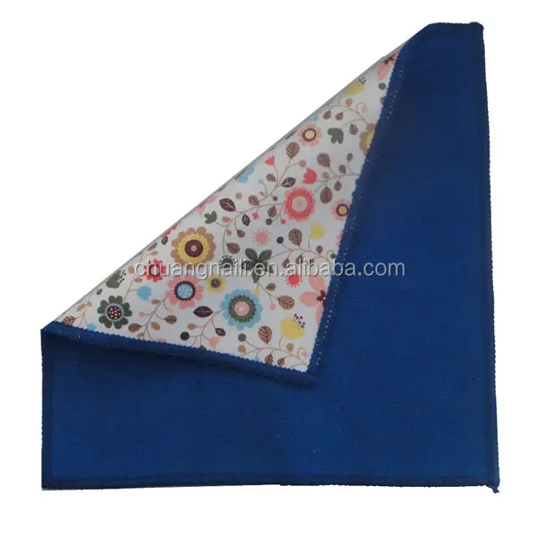 Custom double layers composite microfiber cleaning cloth