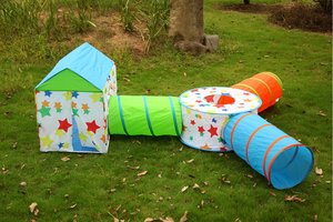 Gran oferta, tienda de juegos divertida para niños, nuevo diseño, túnel de rastreo emergente con tela plegable, juguete deportivo, casa de juguete colorida para bebés - Product Image 3