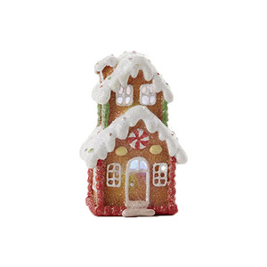 Maison <span class=keywords><strong>pain</strong></span> lumineuse coloré avec lumière LED, pour noël - Product Image 1