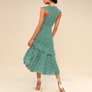 Abito stile moda stile retrò <span class=keywords><strong>donna</strong></span> estate scollo a V senza maniche stampa floreale abito abito <span class=keywords><strong>donna</strong></span> <span class=keywords><strong>abbigliamento</strong></span> Casual - Product Image 4