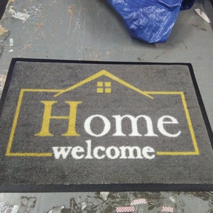 Chine Usine De Haute Qualité En Nylon avec Support En Caoutchouc Personnalisé Imprimé Tapis de Porte de Logo New Shanghai Hangju <span class=keywords><strong>LG</strong></span>-A05 - Product Image 5