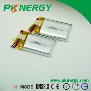 <span class=keywords><strong>3</strong></span>,7 V ultradünne lipo lithium-polymer 803035 800 mah li polymer batteroes für GPS - Product Image 4