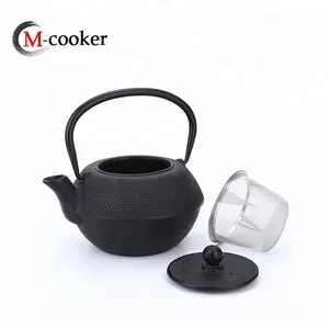 Mcooker 2023 Baru Diskon Besar-besaran Set Teko Teh Besi Cor Enamel Rumah Tradisional Tiongkok dengan Saringan Cangkir Trivet