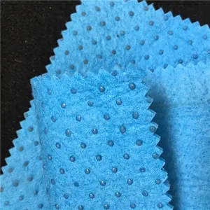 non woven material anti-slip felt PVC Dot coated carpet acupuncture nonwoven fabric