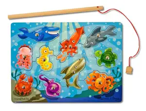 बच्चों खिलौना पहेली फ्रिज चुंबक/महासागर चुंबक मछली पकड़ने के लिए खिलौने बच्चे