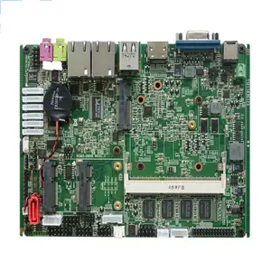 6 * Com 1xHDMI 2 Gb ram Intel Atom N2800 CPU placa-mãe sem ventilador com RS485 2 * LAN para computação em nuvem placa-mãe industrial