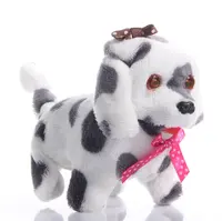 ของเล่นไฟฟ้าตุ๊กตาสุนัข,ตุ๊กตาจำลองสำหรับเด็กสามารถเดินไปข้างหน้าได้ของเล่นมีไฟสำหรับเด็กของขวัญสุนัขเหมือนจริง