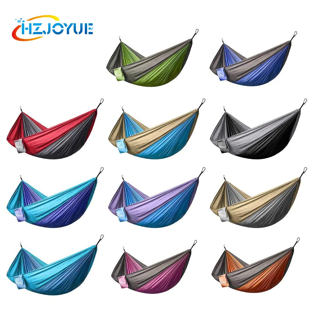 2021 Top Selling Customized Portable Baby Adult Camping Hammock And Tree Straps Parachute nylon Fabric Hammock