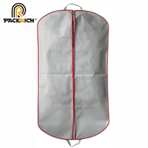 ホット販売ガーメントバッグ折りたたむドレスカバー透明感あるガーメントバッグ