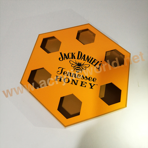 Factory Acrylic plastic <b>Bar</b> glass cup serving tray bottle tray,shot glass display tray - Product Image 5