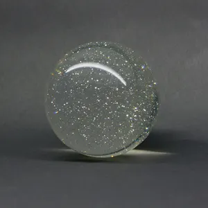 X'mas dekorasyon Perspex top pleksiglas Uv flaş küre Glitter akrilik topu