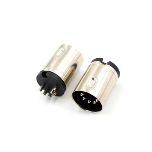 Connecteurs d'alimentation électriques à souder de type câble, connecteurs mâles Mini Din et Big Din BD-6P-Y plaqués nickel, vente chaude - Product Image 2