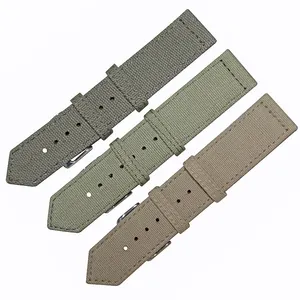 Skillful manufacture excellently tailored zulu canvas watch strap
