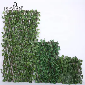 ISEVIAN Artificial Ivy Fence Garden Decoration Plastic Artificial Plants Leaf Fence