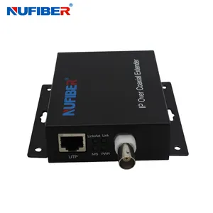 Hot sale 2KM bnc to rj45 converter IP over coaxial transmitter receiver for IP Camera