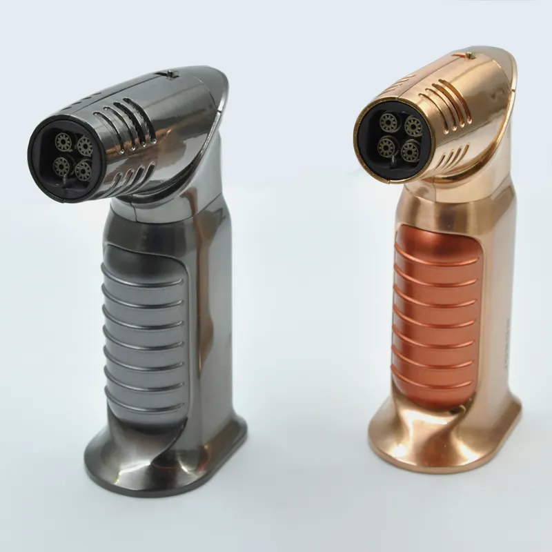 2019 Jobon Thương Hiệu Bơm Lại Butan Jet Cho Xì Gà Quad Torch Lighter Bán Buôn