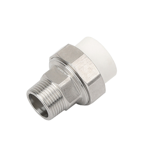 Thép Không Gỉ Đầy Đủ 201 304 Ống Lắp SUS Nam Chủ Đề Ppr <span class=keywords><strong>Union</strong></span> Joint Water Hệ Thống Ống Nước Pp-R <span class=keywords><strong>Union</strong></span> Lắp - Product Image 2