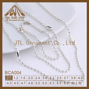 agradable de plata de ley de acero cadena de <span class=keywords><strong>la</strong></span> bola - Product Image 1