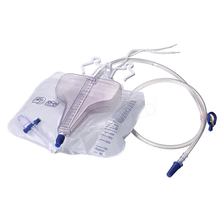 Urine Meter Drainage Bag System Medical Portable Urine Meter Bag With Urine Meter