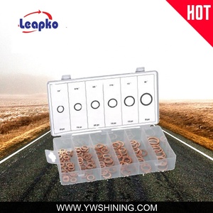400 Flat Washers Seal Ring M3-M60 Flat Washer Pad <strong>Screw</strong> <strong>Manufacturer</strong> Copper <strong>Brass</strong> PE Flat Machine <strong>Brass</strong> - Product Image 2