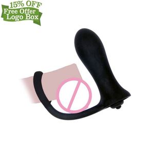 Caja personalizada gratis para hombre, vibrador doble Gay, tapón Anal, <span class=keywords><strong>erección</strong></span> de pene, masaje de próstata masculino, juguetes eróticos - Product Image 2