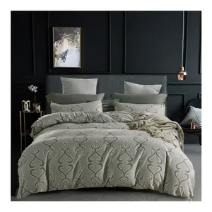 Zware Winter 250gsm/300gsm/350gsm Katoen Groothandel Dekbed Set Koningin Beddengoed Quilt Met Kussen