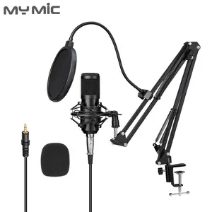 मेरी एमआईसी गर्म बिक्री BM800 माइक्रोफोन किट कंडेनसर रिकॉर्डिंग स्टूडियो प्रसारण के लिए mic के साथ सबसे अच्छा बेच एमआईसी खड़े हो जाओ