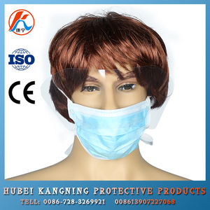 Contra el tabaquismo 3 capas no tejidas mascarilla con protector ocular - Product Image 1
