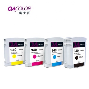 OACOLOR Tái Sản Xuất Cho HP940 Hộp Mực <span class=keywords><strong>C4906A</strong></span> C4907A C4908A C4909A Cho HP Officejet Pro 8000 8500 Tất Cả-trong- một Máy In - Product Image 1