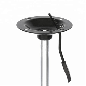 Ghế <span class=keywords><strong>Bar</strong></span> Phân cơ sở công nghiệp màu sắc tự nhiên xoay khí nâng thép không gỉ kim loại sắt hiện đại thương mại đồ nội thất TUV d170mm - Product Image 3