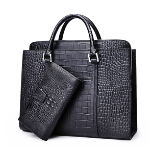 2024 Gionar <strong>Customise</strong> Top Quality <strong>Croc</strong> Genuine Leather Briefcase Bag for Men Alligator Unisex Business Work Bags with logo - Product Image 2
