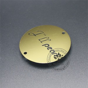 <span class=keywords><strong>Plaque</strong></span> de logo personnalisée <span class=keywords><strong>en</strong></span> métal plaqué or, <span class=keywords><strong>petite</strong></span> <span class=keywords><strong>plaque</strong></span> rectangulaire avec adhésif de 3M, pièces - Product Image 3