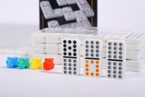 <span class=keywords><strong>Casa</strong></span> juego de alta calidad acrílico dominó en caja de lata - Product Image 5