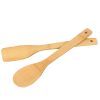 Tourne-broche en bambou écologique avec manche long pour accessoires de cuisine à domicile